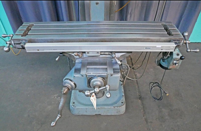Bridgeport 9" x 42" 8-Speed Step-PUlley Vertical Milling Machine, Series I