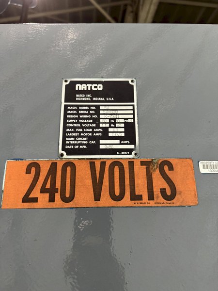8&#039; X 22&quot; CARLTON NATCO 5A RADIAL ARM DRILL. STOCK # 0893524