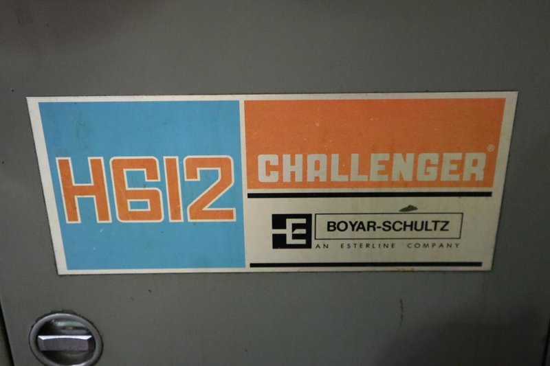 Boyar Schultz Challenger H612 with Walker Ceramax 6&quot; x 12&quot; Permanent Magnetic Chuck, Cabinet Base- Auction Item