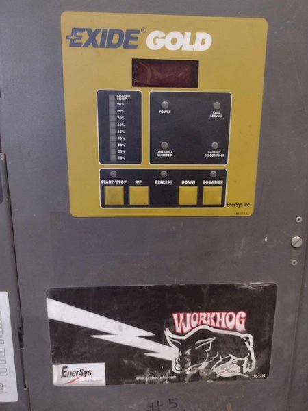EXIDE WORKHOG GOLD MODEL #WG1-12-865 FORKLIFT BATTERY CHARGER: YOBRO #25429