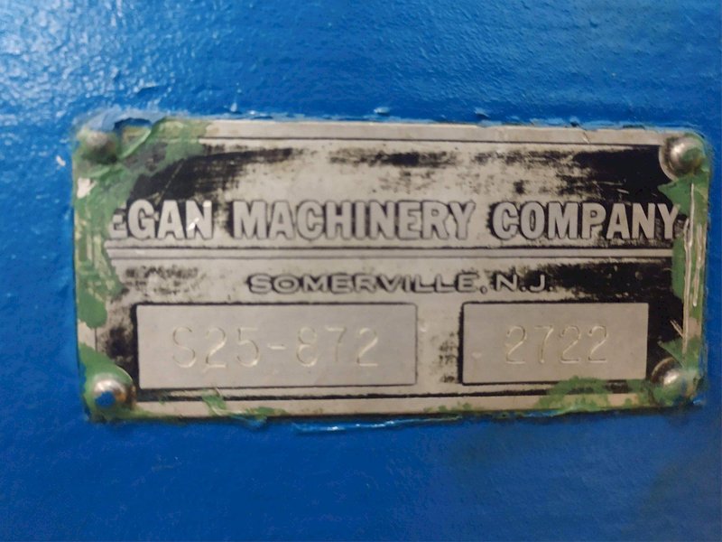 72" WIDE X .060" EGAN PRESS PARTNER  MODEL #S25-872 8 ROLL POWERED COIL STRAIGHTENER : STOCK #13907