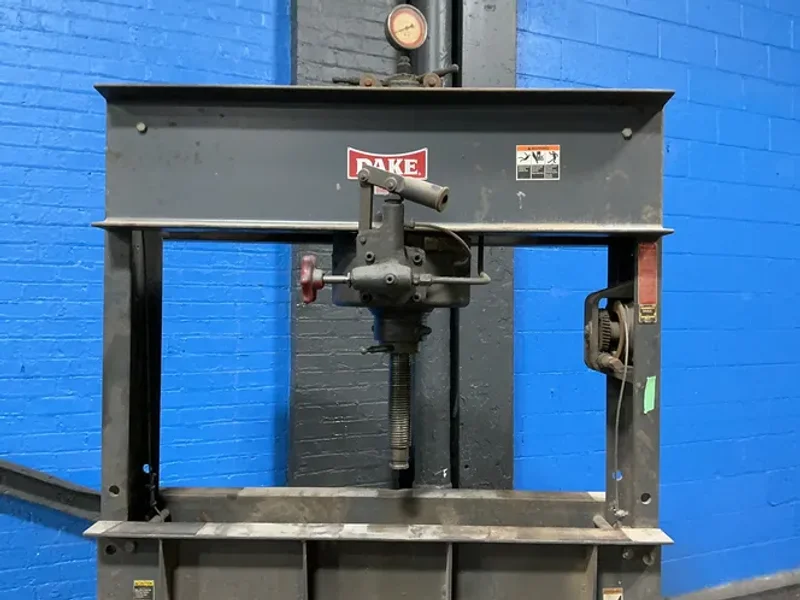 DAKE 75 TONS HYDRAULIC H-FRAME PRESS  -  75-H