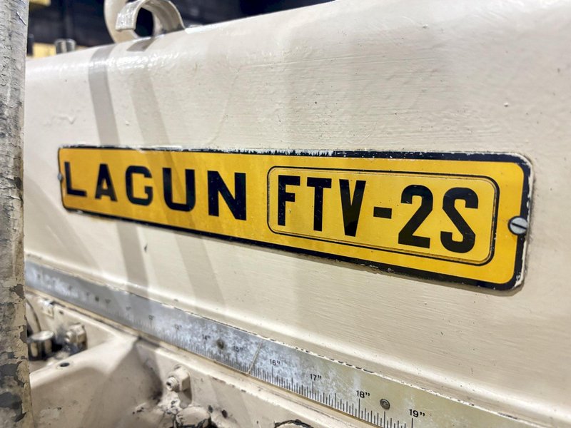 3 HP LAGUN MODEL #FTV-2S VERTICAL RAM TYPE MILL WITH DRO &amp; POWER FEED: STOCK #23240