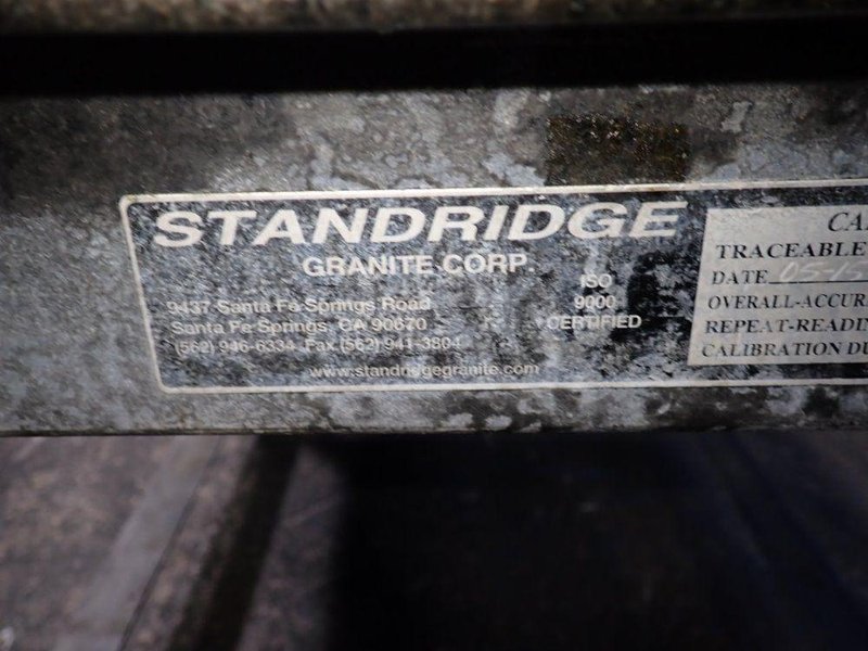 STANDRIDGE GRANITE CORP 37" X 68" GRANITE SURFACE PLATE