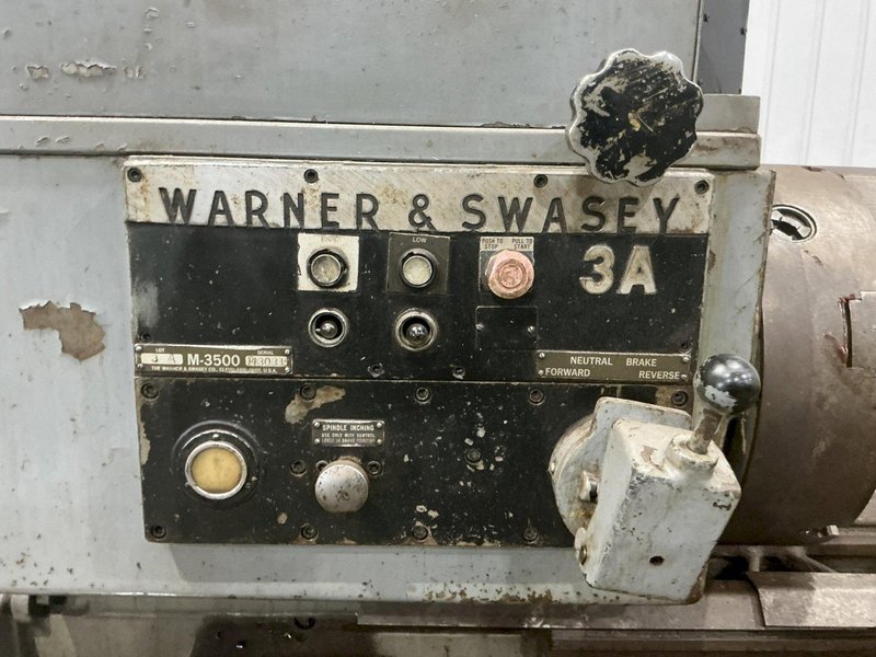 3A WARNER &amp; SWASEY MODEL #3-A M-3500 UNIVERSAL TURRET LATHE: YOBRO #25919