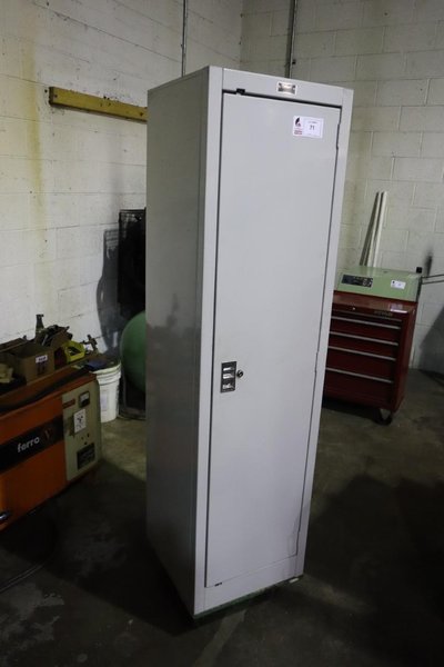 Hallowell Portable Cabinet, Metal, 4 Shelves, Casters- Auction Item