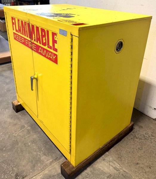 Lab Safety Flammable Storage Cabinet Model 2443, 30 Gallons, 43"W x 18"D x 44"H