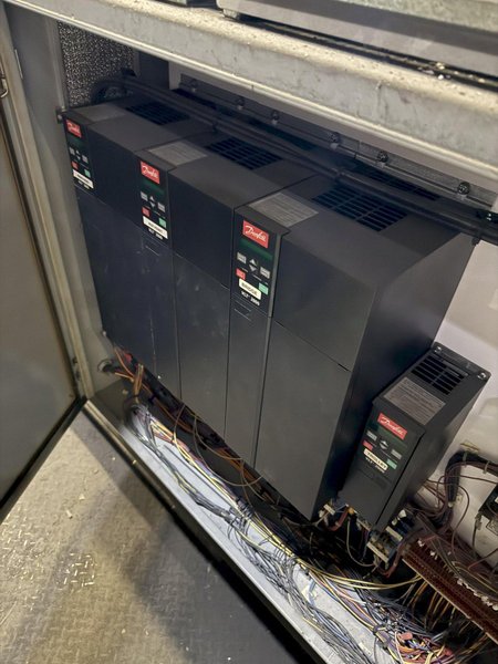 30/5 TON X 60' SPAN SHAW BOX OVERHEAD BRIDGE CRANE. STOCK # 1006625