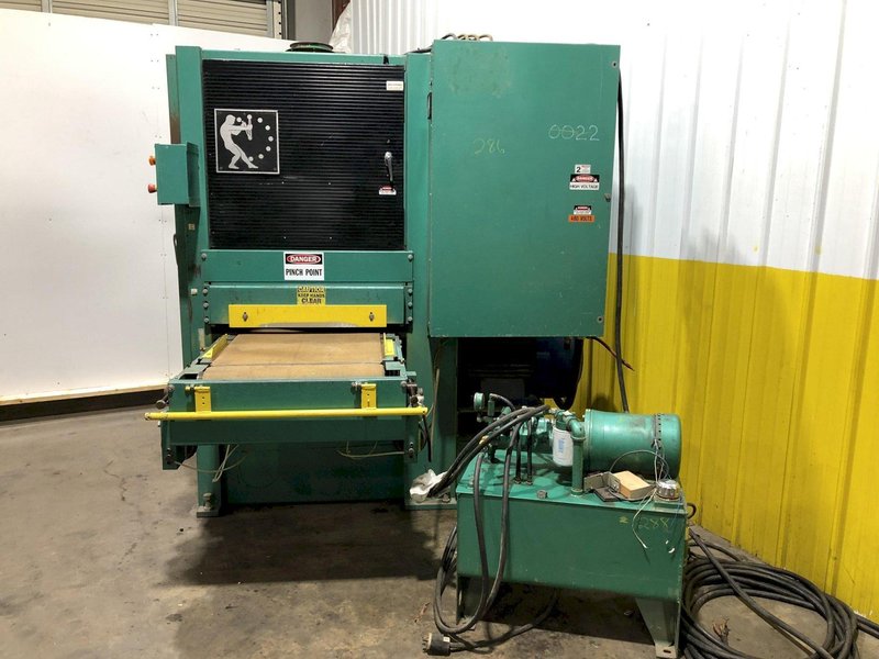 24&quot; TIMESAVER MODEL #325-1HDA 75 HP SINGLE HEAD HEAVY DUTY BELT GRINDER/SANDER: STOCK #16299