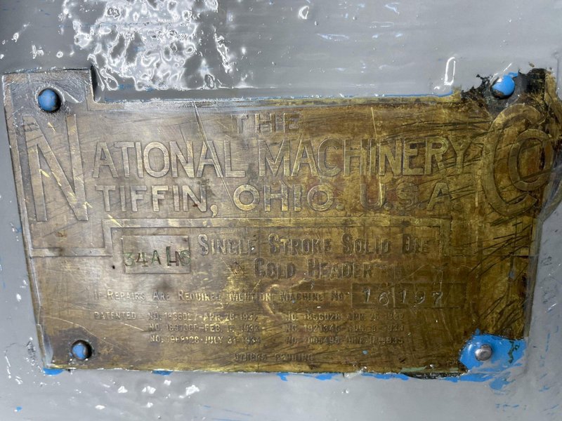 3/16"  National Single Stroke Solid Die Cold Header