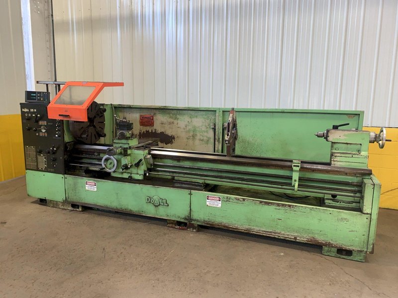 25&quot; X 120&quot; DOALL ROMI MODEL 25H GAP BED ENGINE LATHE W/ 4&quot; HOLE: STOCK #12892