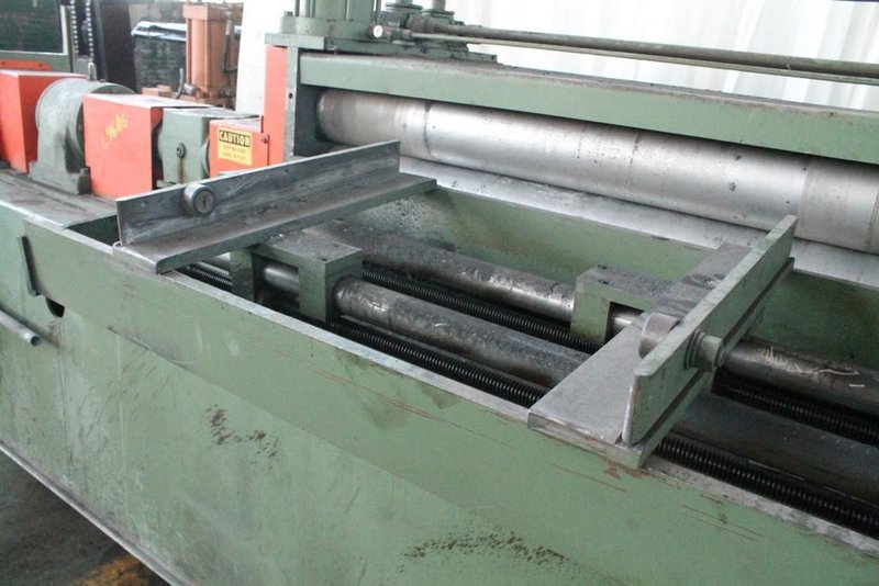 48&#039; X 16 GA BRADBURY 5-ROLL STRAIGHTENER WITH EDGE GUIDES: STOCK #64616