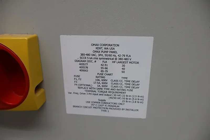 2020 OMAX 2652 | Waterjet Cutters