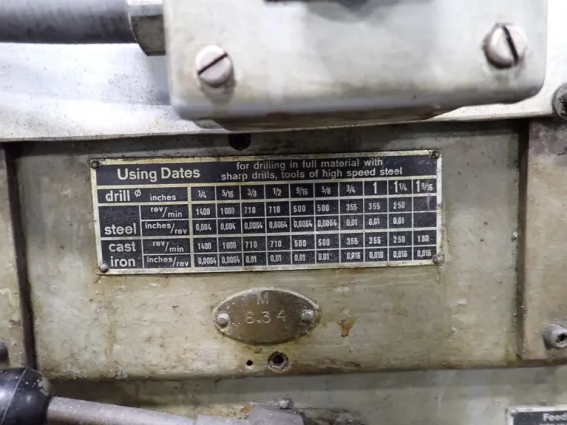 P. GIRARD 11" X 4' RADIAL DRILL PRESS