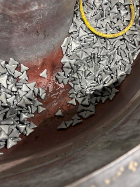 ROSEMONT MODEL #RF8-2.5W VIBRATORY DEBURRING MACHINE: YOBRO #24484