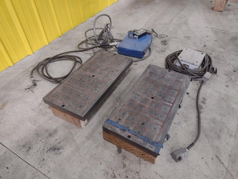 14&quot; x 29&quot; TECNOMAGNETE MODEL #QX408UMK6 MAGNETIC SURFACE CHUCK &amp; CONTROLS: STOCK #20552