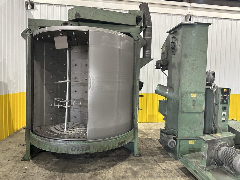 36&quot; X 72&quot; GOFF MODEL #3672D SPINNER HANGER SHOT BLAST CLEANING SYSTEM, NEW 2006: STOCK #22470