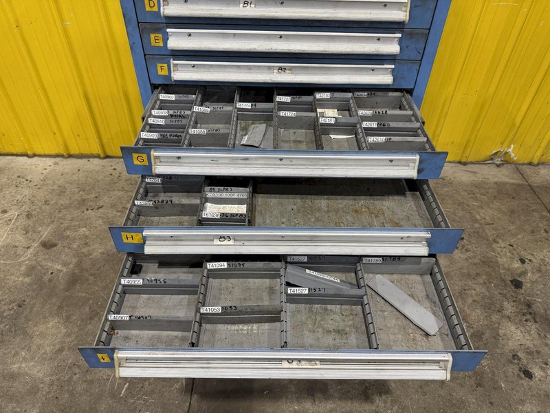13 DRAWER x 30" x 28" x 59" HIGH LYON TOOL STORAGE CABINET: YOBRO #25394