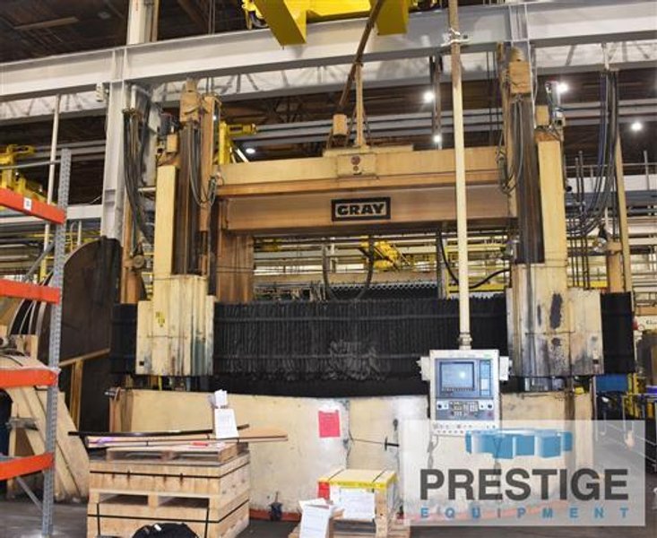 Gray 192&quot; CNC Vertical Boring Mill with Fanuc 15T