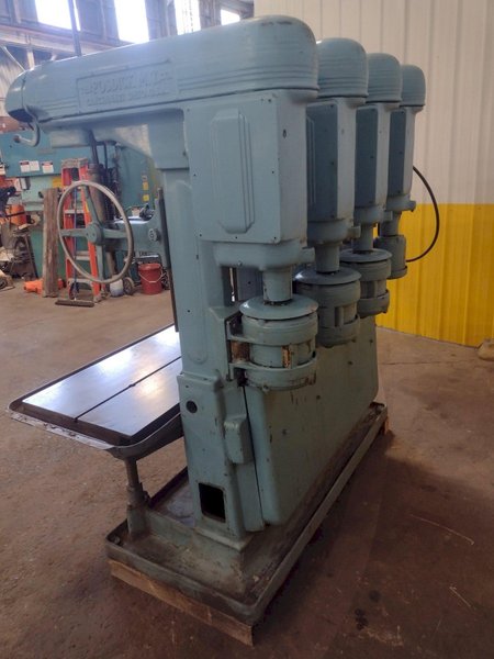 4 HEAD FOSDICK HEAVY DUTY GANG DRILL: STOCK #18005