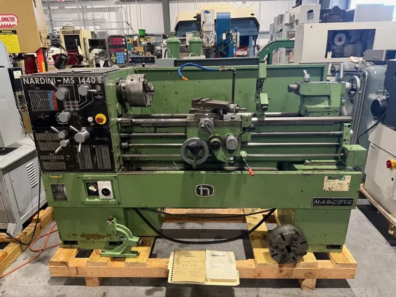NARDINI MASCOTE MS-1440E 14”/19.75” x 40”cc Gap Bed Lathe #7767