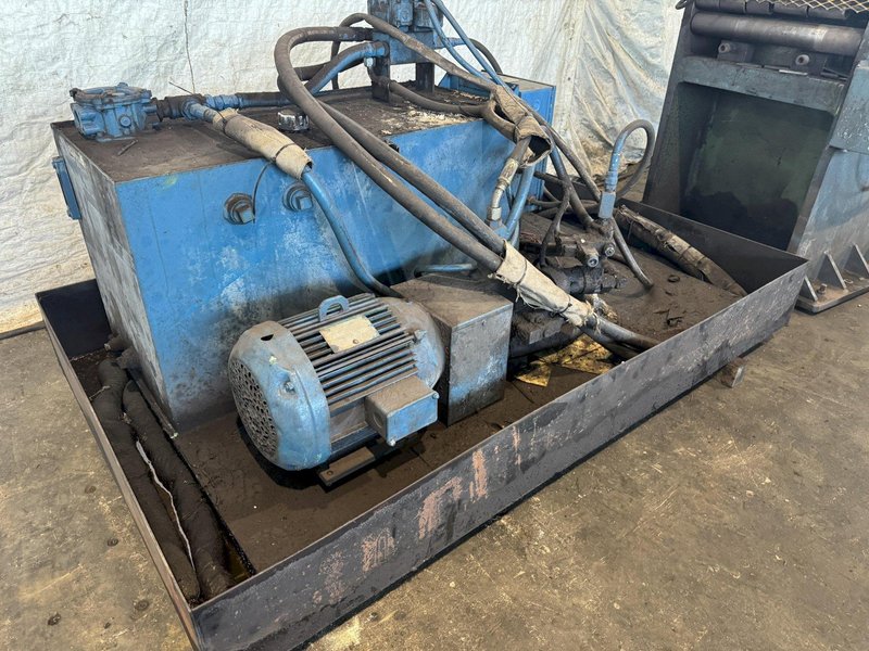 16" X 1" FRANKLIN MANUFACTURING SHEAR/CUT OFF LINE. STOCK # 0665725