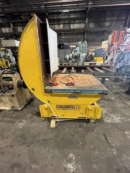 10,000 LBS CALDWELL MODEL #88S-5-48 POWERED COIL UPENDER / FLIPPER WITH ROTATION: STOCK# 4071