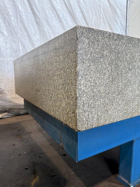 48" X 96" X 14" ROCK OF AGES GRANITE SURFACE PLATE W/STAND. STOCK # 0756426