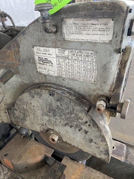 14" MOTCH &amp; MERRYWEATHER MODEL 00-G COLD SAW. STOCK # 0288812