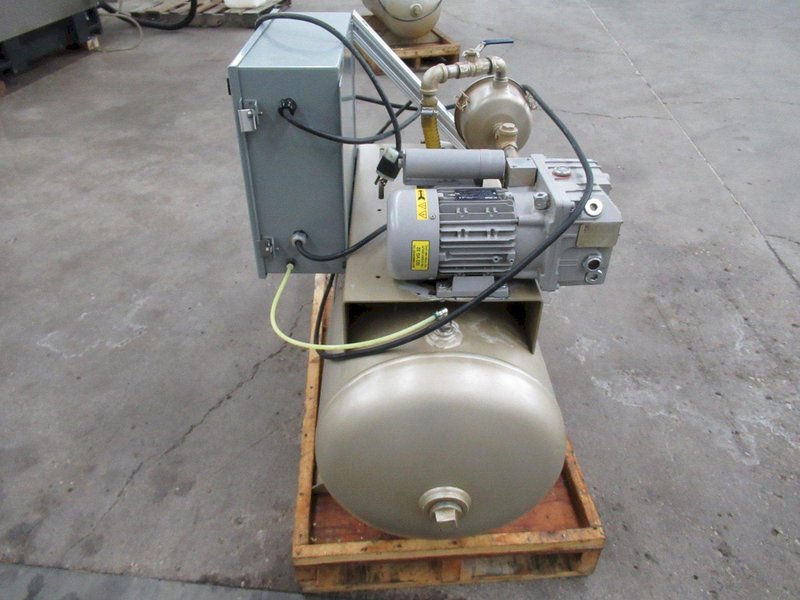 Dekker Vacuum Technologies Duravane Vacuum Pump Model RML010T1-01-AS, Rotary Vane Pump with Tank - Single Phase