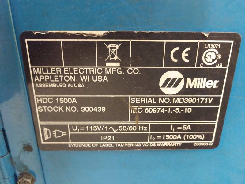144&quot; RANSOME TANK SEAM WELDER WITH MILLER WELDING COMPONENTS: STOCK 13395