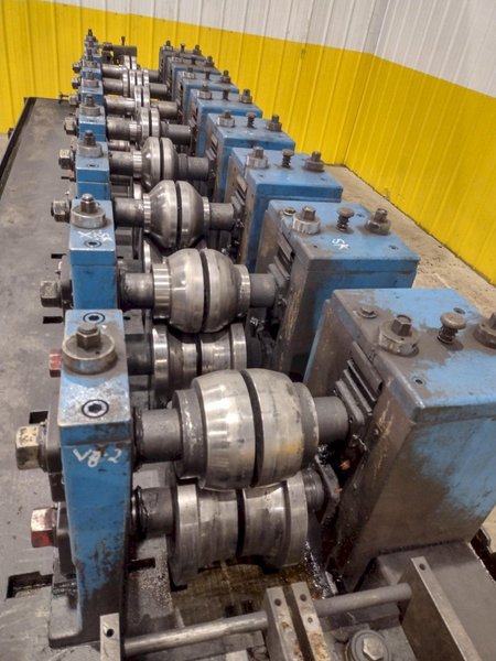 8 STAND X 2" ARDCOR MODEL #F-15 ROLLFORMER, TOOLED FOR ANGLE &amp; CHANNEL: YOBRO #24841