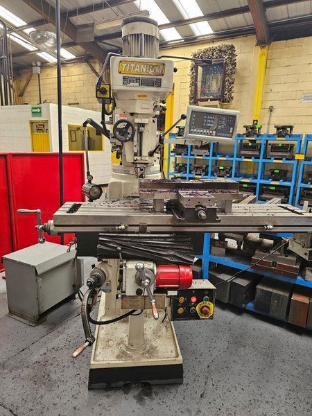 2023 TITANIUM TM-5SDR0 CNC Knee Miller - Precision Vertical Milling