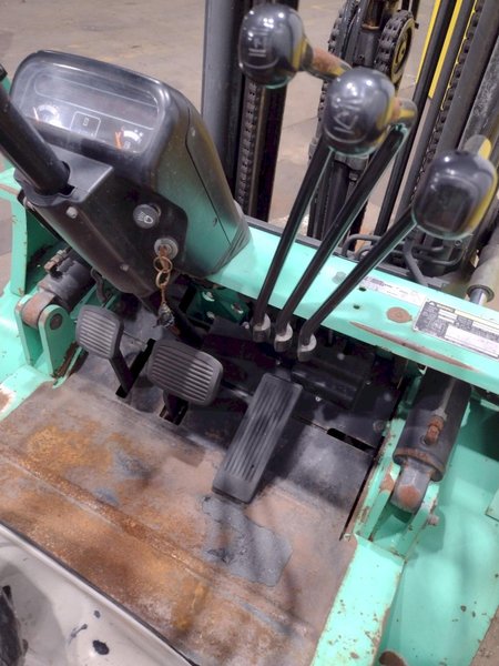 5,000 LB MITSUBISH MODEL #QA14  PROPANE FORKLIFT TRUCK: STOCK #19603