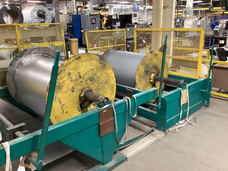60” IOWA MODEL #GAF60-6 COIL SLEAR LINE WITH PUNCHES: YOBRO #24552