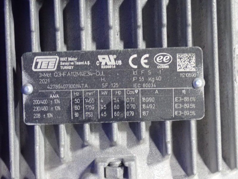 BECKER 165/195 M^3/H VACUUM PUMP  -  U5.166/0-03