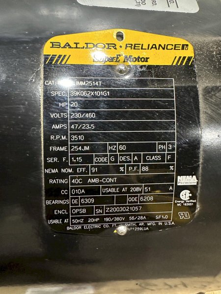 65 GPM X 3 HP LAKOS FILTRATION PUMP &amp; STRAINER: STOCK #21909