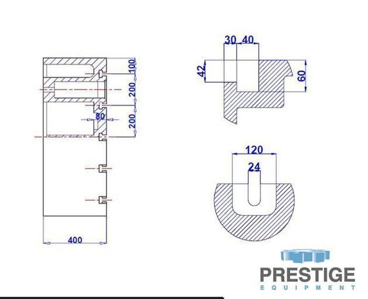 (4)  39.37&quot; x 157.42&quot; x 15.74&quot; T-Slotted Cast Iron Floor Plates