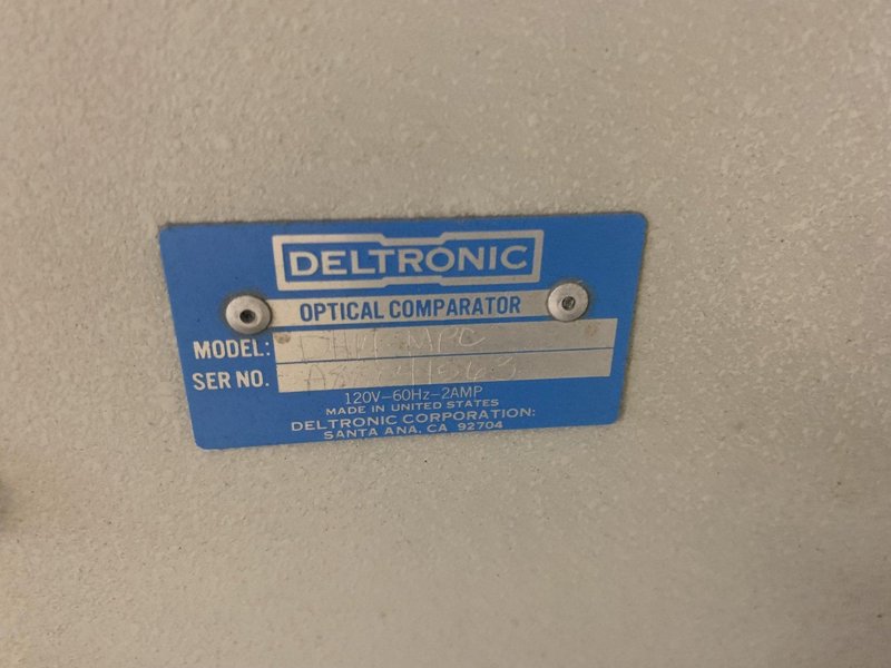 14&quot; DELTRONIC Model DH14 Bench Top Optical Comparator