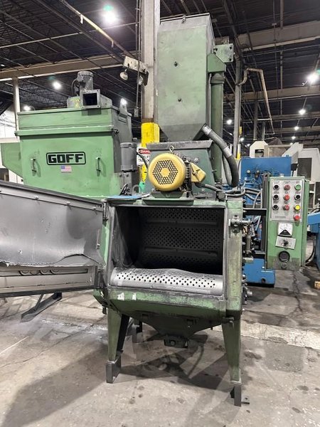 Goff Model 3BB 3 Cu Ft. Rubber Belt Tumble Type Shot Blast Machine