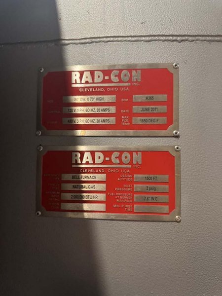 RAD-CON BELL ANNEALING FURNACES FOR COPPER (14512)