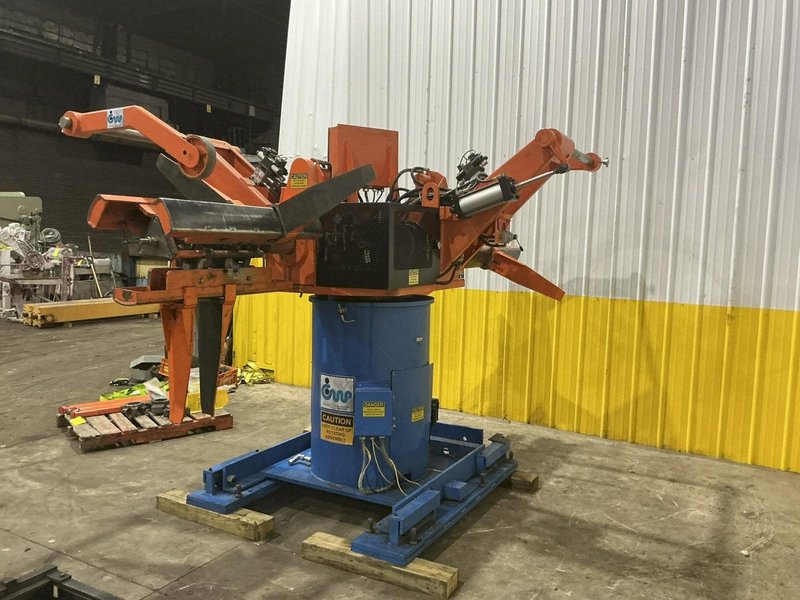 8,000 LB X 36" CWP MODEL #4.5RD-36 DOUBLE END PULL OFF COIL REEL UNCOILER : YOBRO #25028