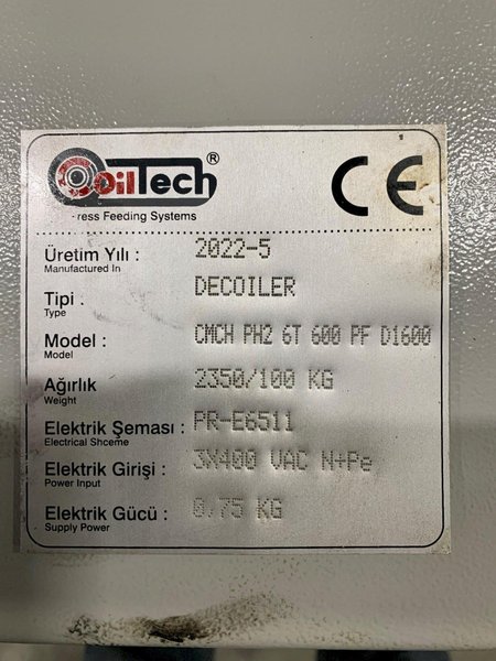 Coil Tech Coil Feed Line 12,000 Lbs. x 23.62" Wide (NEW IN 2022)