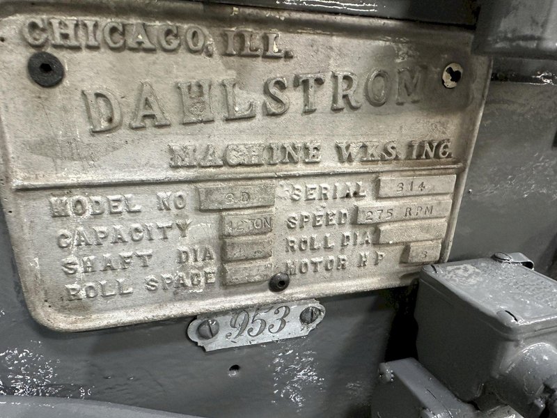 12 TON TISHKEN 4 POST CUTOFF PRESS: STOCK #78450