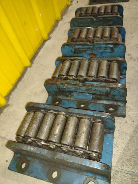 (4) 15 TON HILLMAN ROLLER TYPE MODEL #15-0T NARROW MACHINE SKATES: STOCK #23001