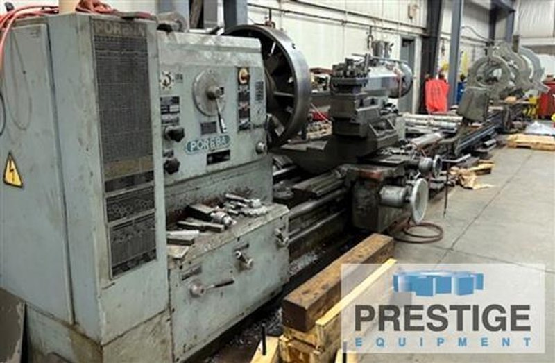 54" x 393" Poreba TR-135/10M Heavy Duty Manual Lathe
