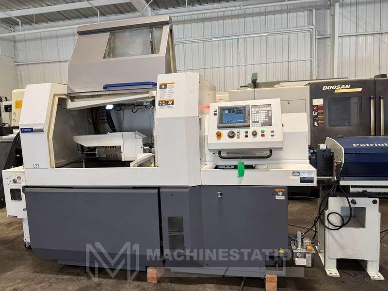 Citizen Cincom L32-1M8 CNC Swiss Type Automatic Lathe – 2019 Bar Feeder