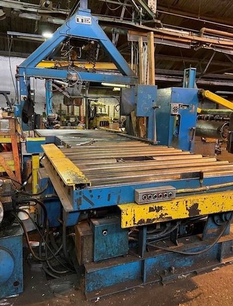 54" X 6.00" X 30,000# PRODUCTION MACHINERY SLITTING LINE WITH BANDING LINE STOCK# 3165
