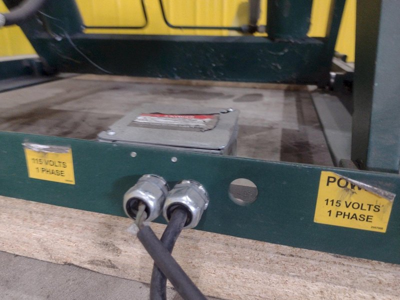 60" X 48" X 3500 LB SOUTHWORTH MODEL #LS4-36 DOUBLE ROLLER TOP LIFT TABLE, 110V SINGLE PHASE: STOCK #20929