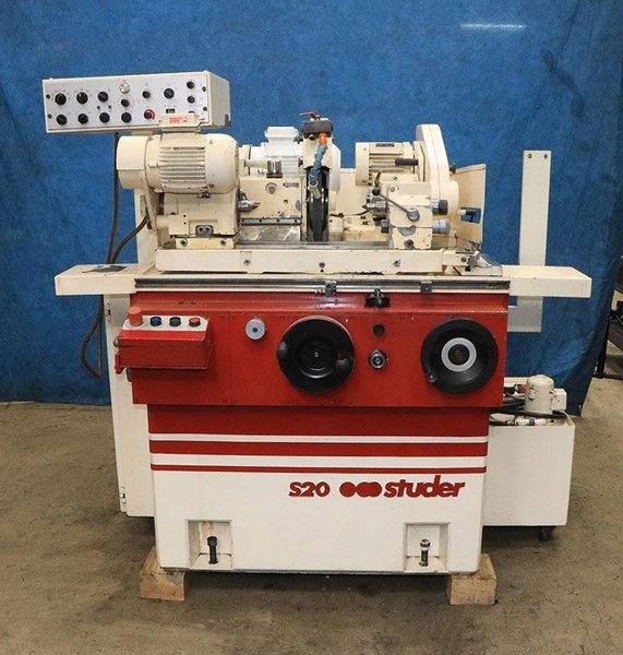 7.9″ x 15.7″ Studer S20-2 Compact Universal Cylindrical Grinder, 1989 – Tailstock, Grinding Attachment
